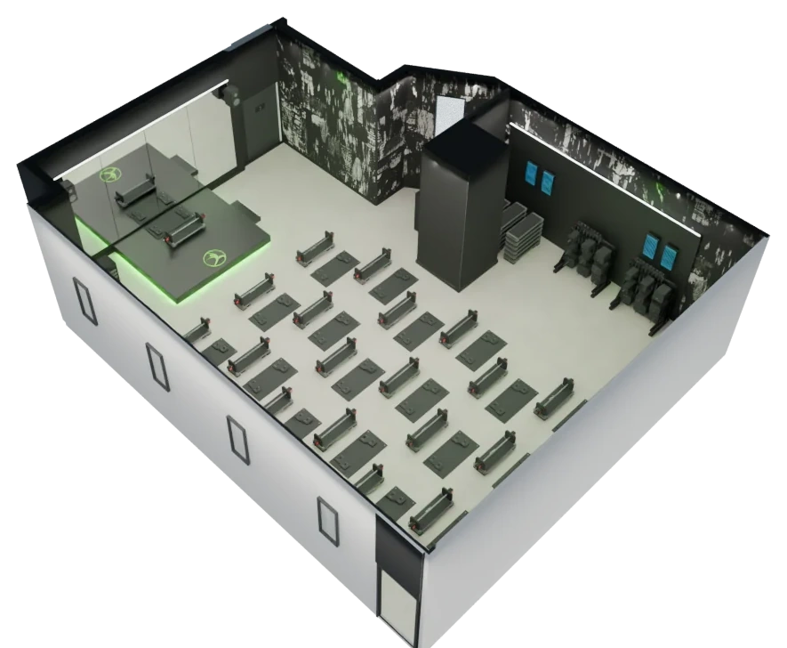 Maquette de l’espace Cours collectifs